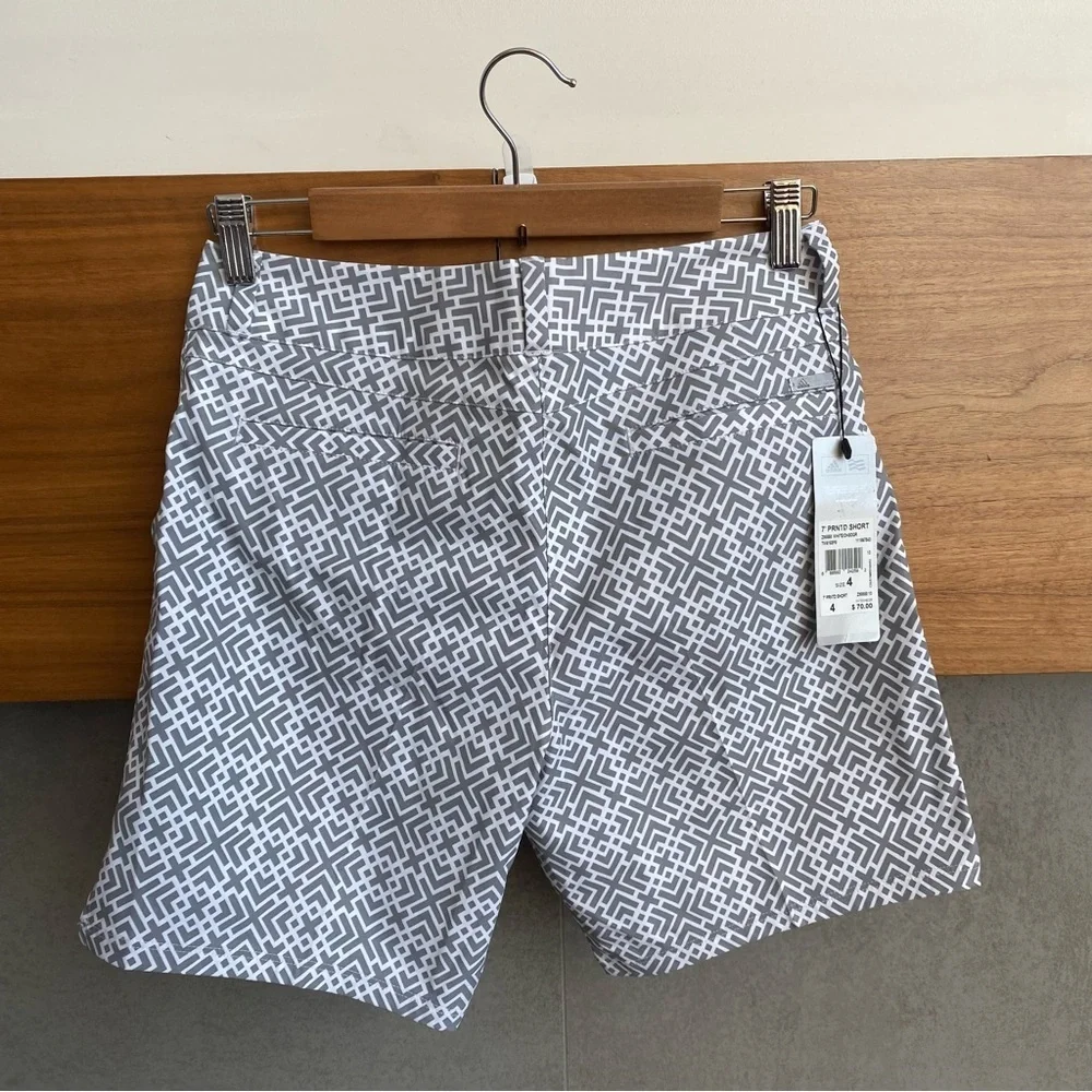 NWT Adidas Golf 7' PRNTD SHORT, SIZE 4